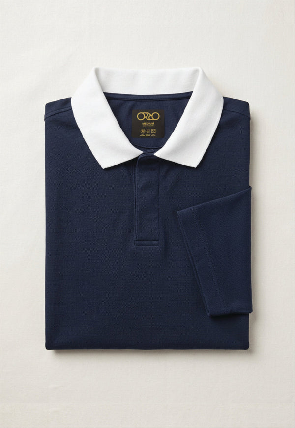 ORROsoft Pima Pique Tech Polo - DARK SAPPHIRE