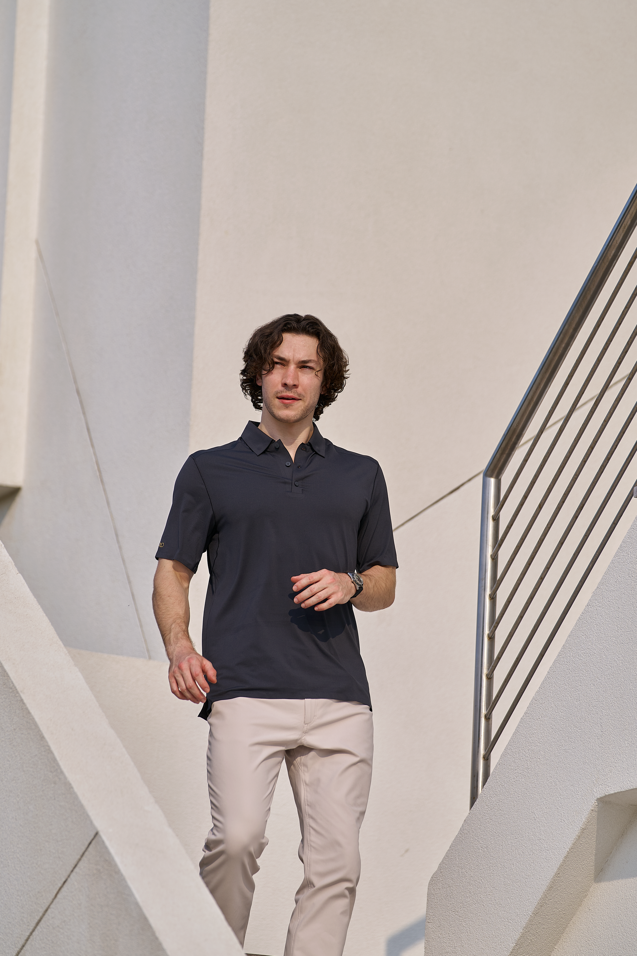 Stay-Crisp Collar Tech Polo