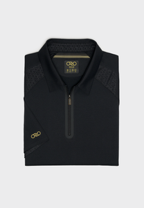 Stay-Crisp Collar Tech Zip Polo
