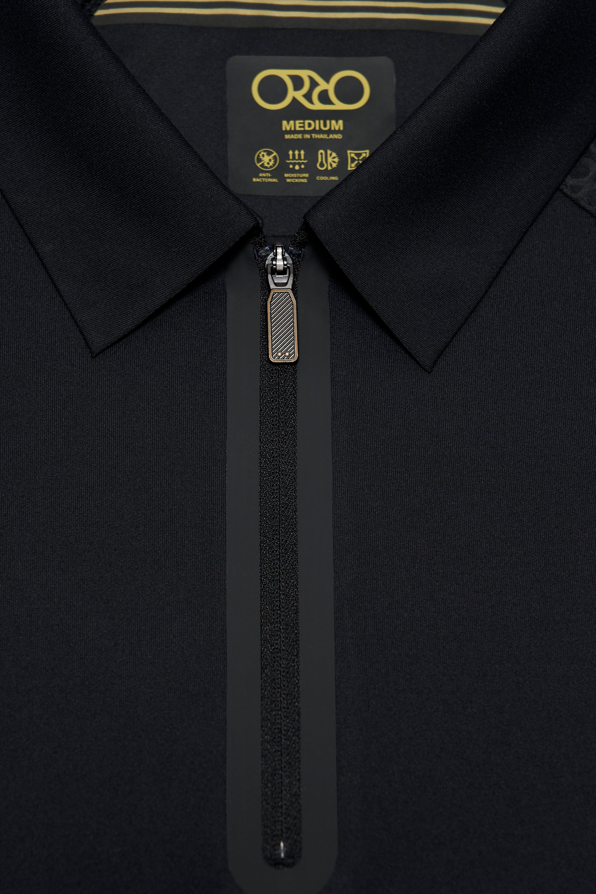 Stay-Crisp Collar Tech Zip Polo