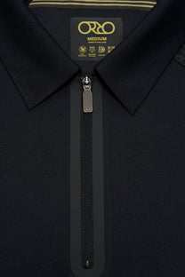 Stay-Crisp Collar Tech Zip Polo