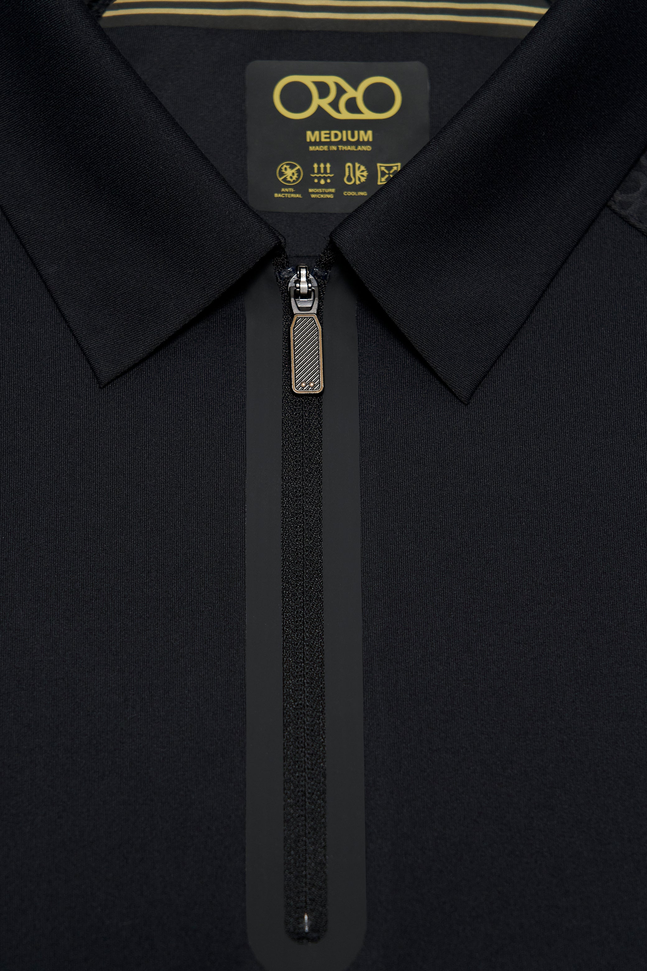 Stay-Crisp Collar Tech Zip Polo