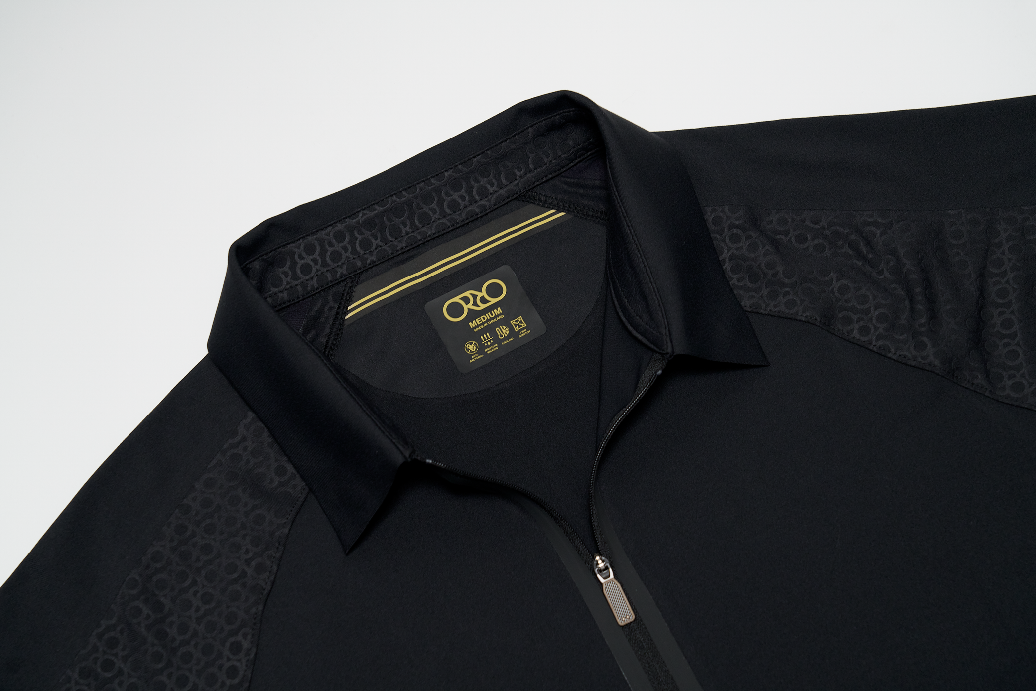 Stay-Crisp Collar Tech Zip Polo