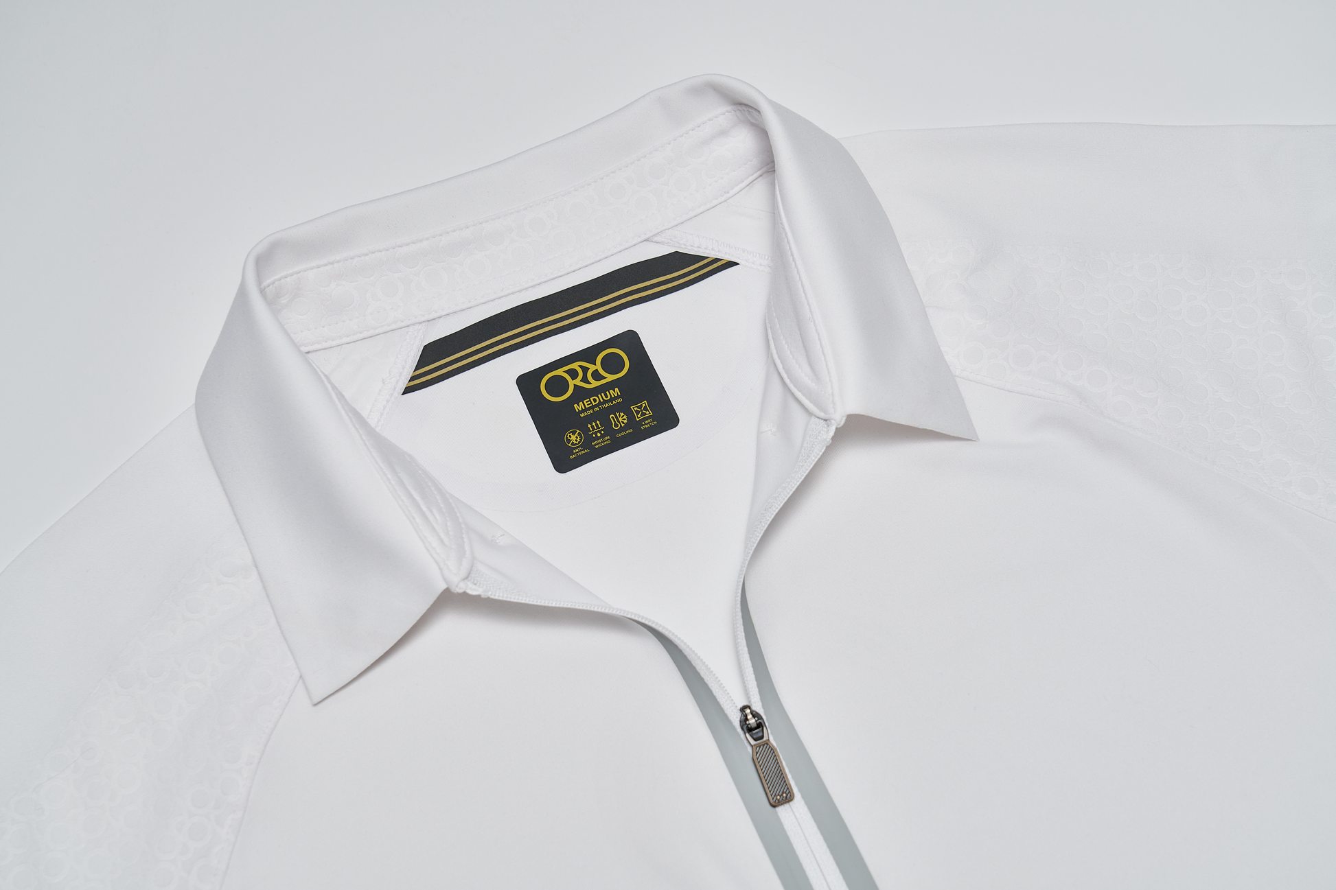 Stay-Crisp Collar Tech Zip Polo