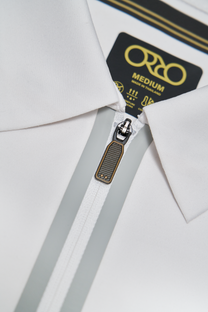 Stay-Crisp Collar Tech Zip Polo