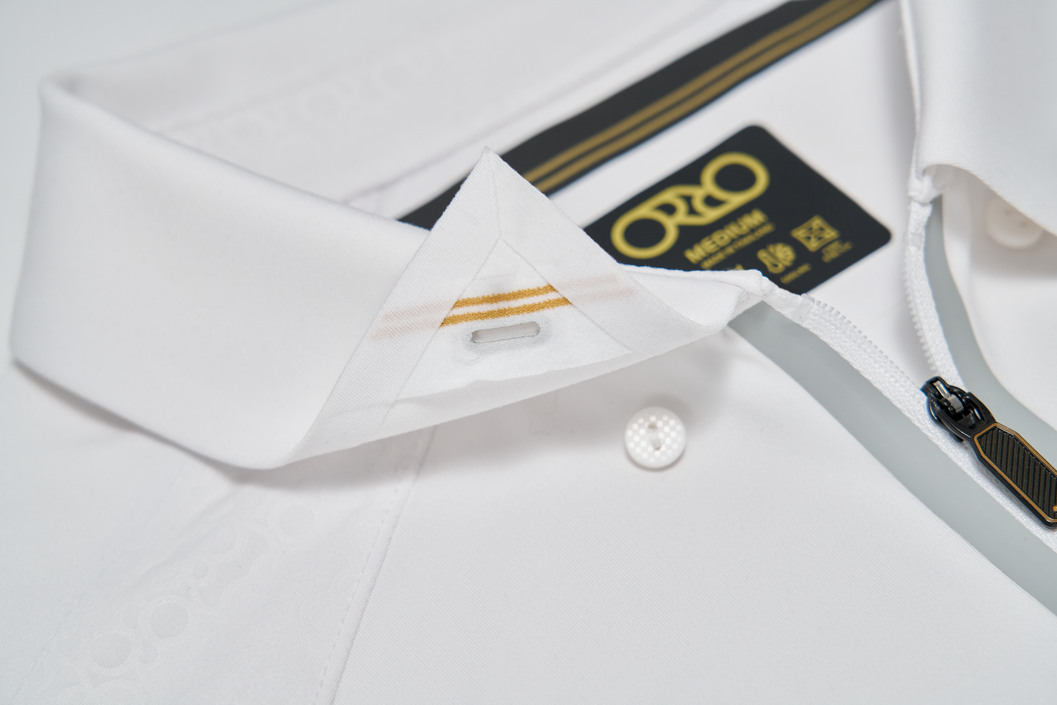Stay-Crisp Collar Tech Zip Polo