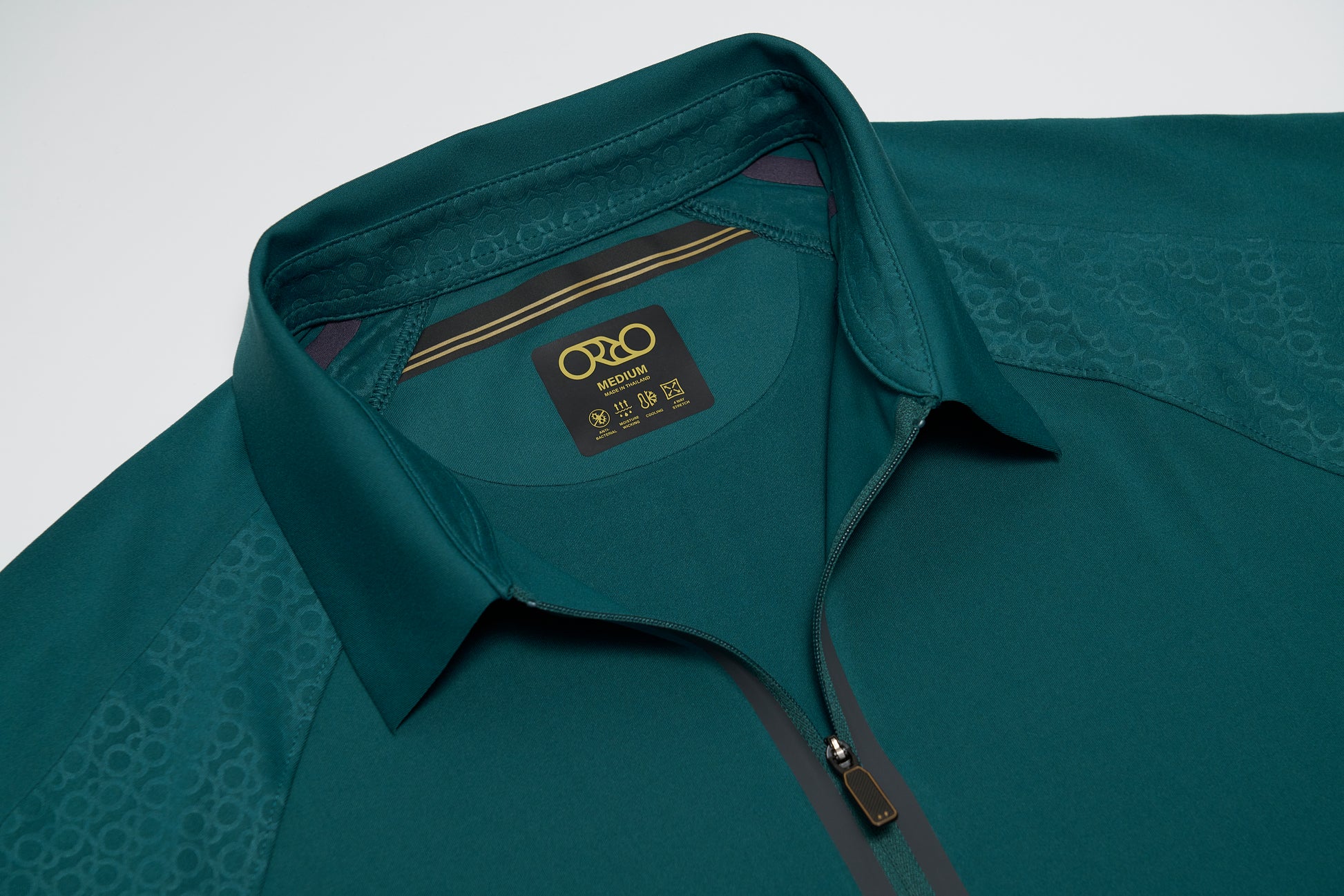 Stay-Crisp Collar Tech Zip Polo