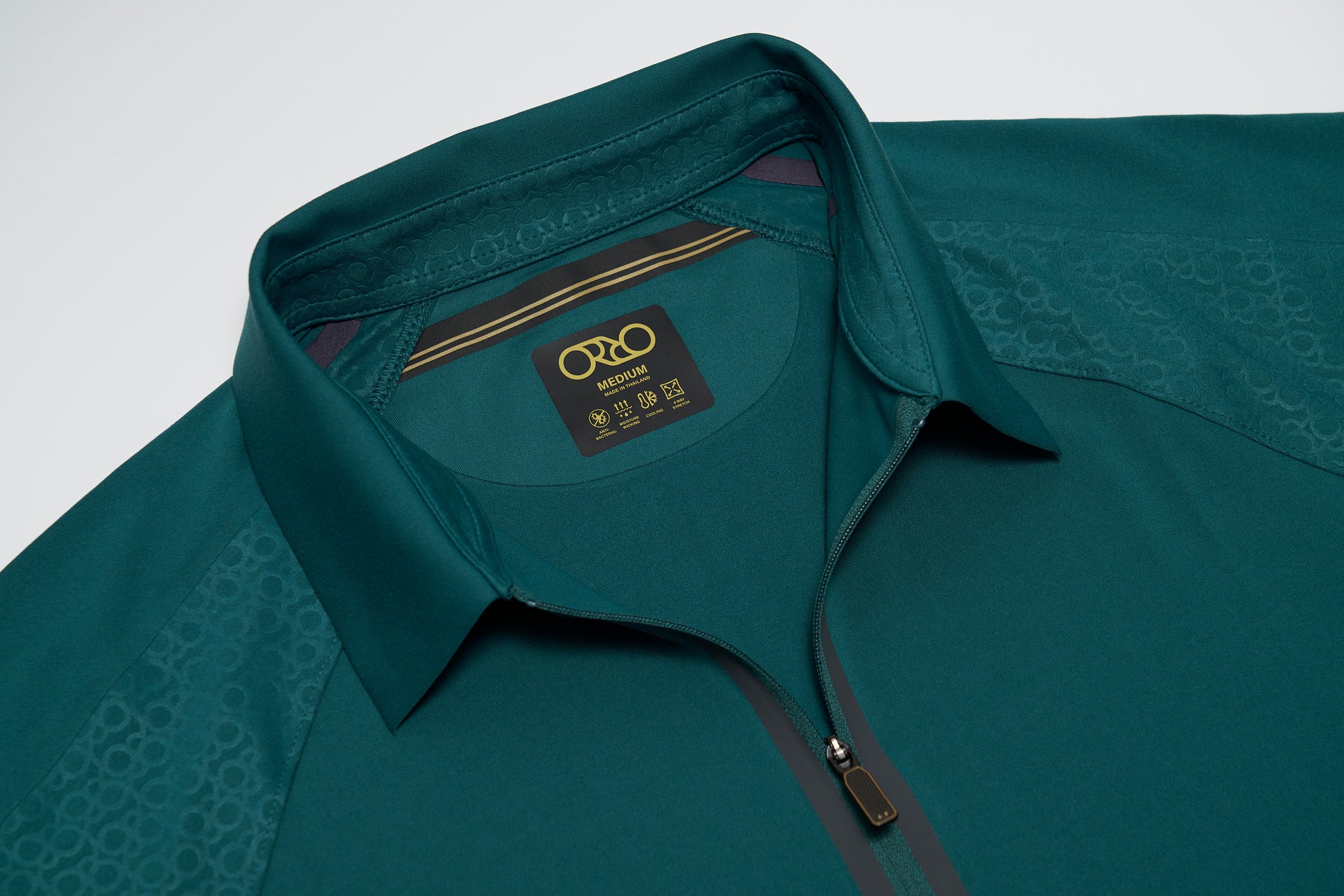 Stay-Crisp Collar Tech Zip Polo